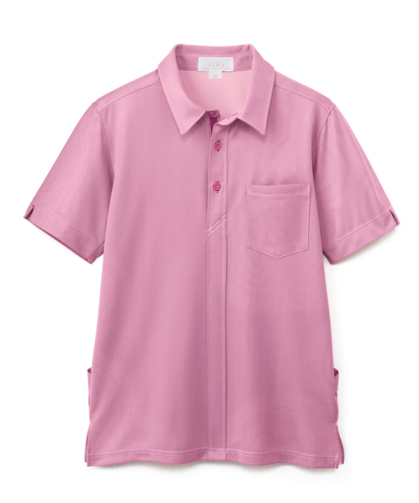 半袖ニットシャツ（男女兼用）介護【AIK305】