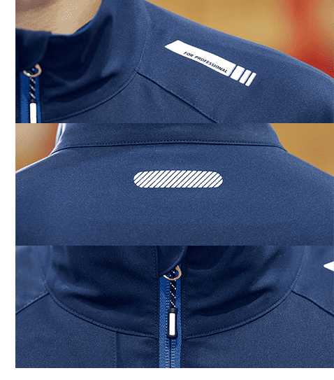 デザインアクセントにもなる安心の反射材。